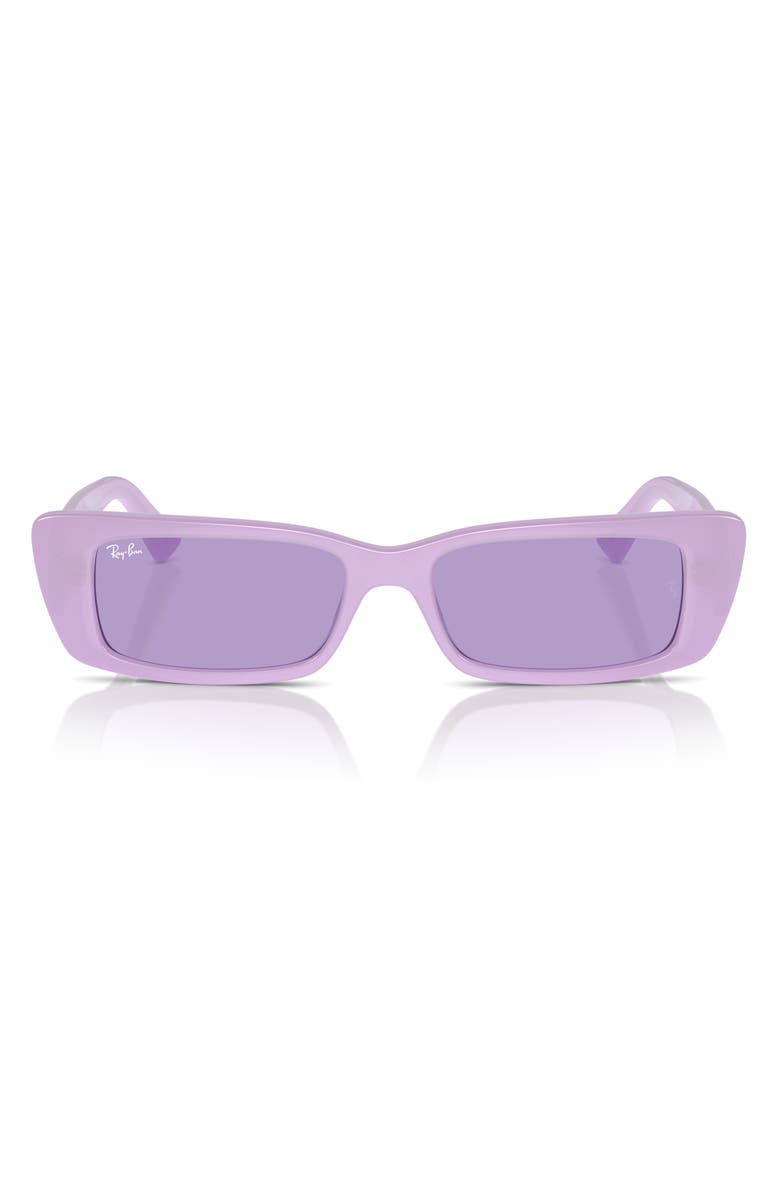 Ray-Ban Teru 54mm Rectangular Sunglasses, Alternate, color, Violet