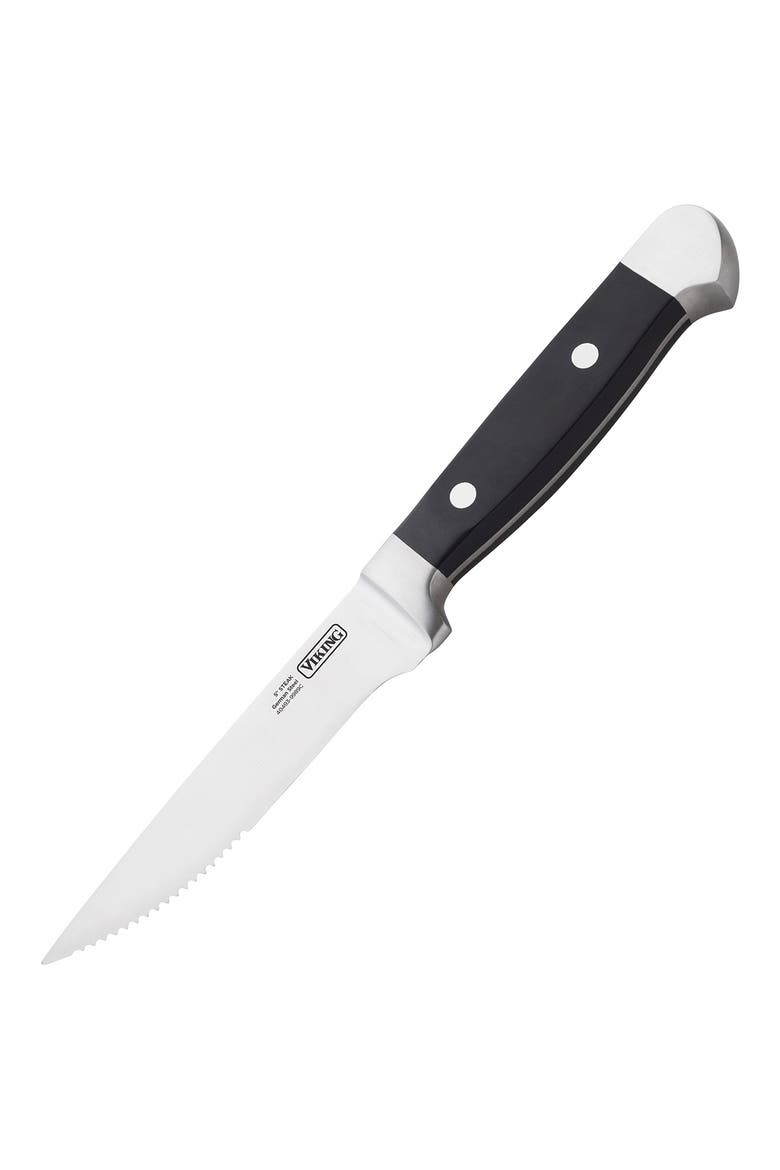 8-Piece Steak Knife Set, Alternate, color, BLACK
