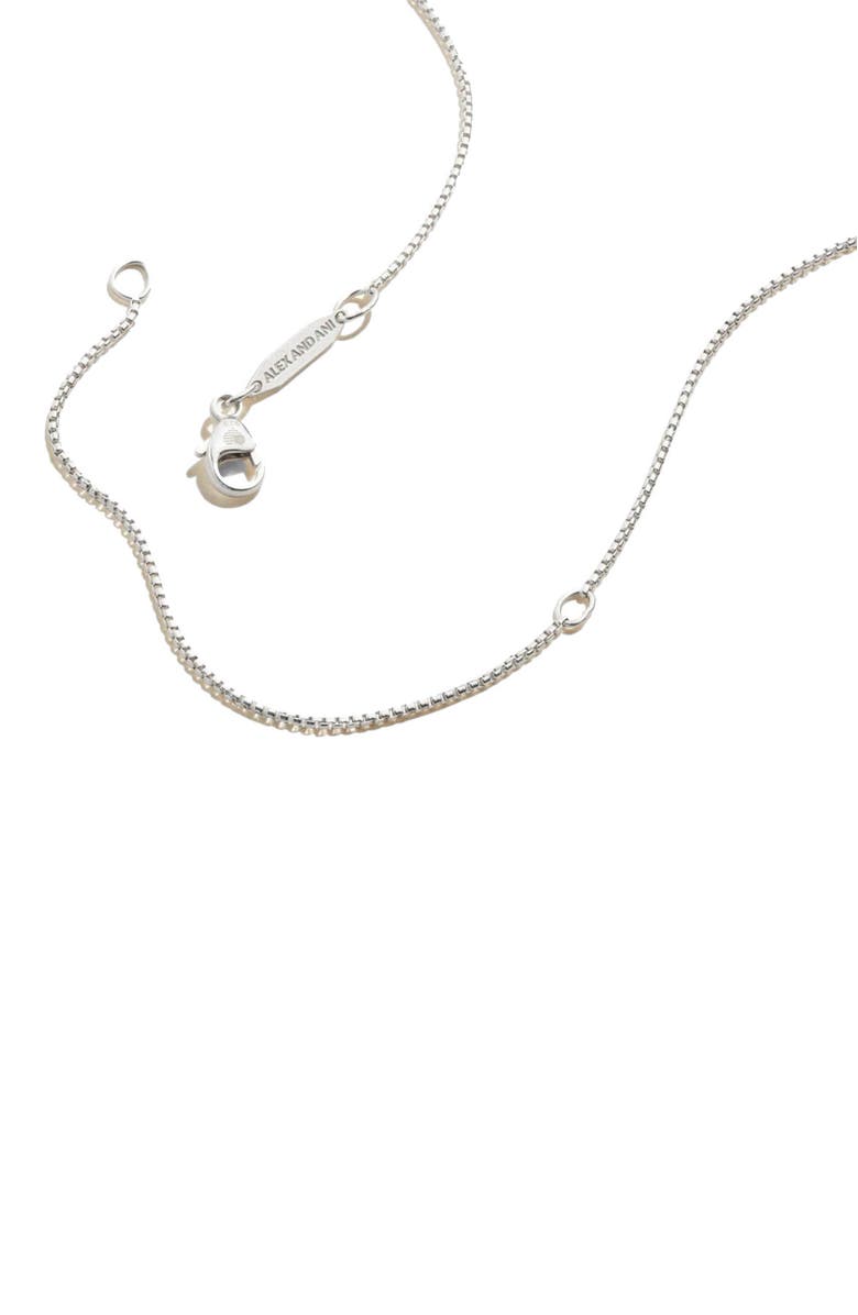 Alex and Ani Evil Eye Crystal  Necklace, Alternate, color, Silver