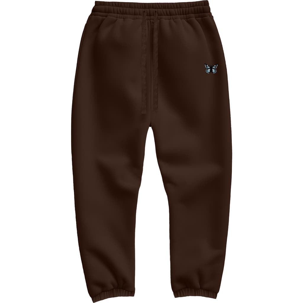 Dalix Butterfly Jogger Sweatpant In Brown