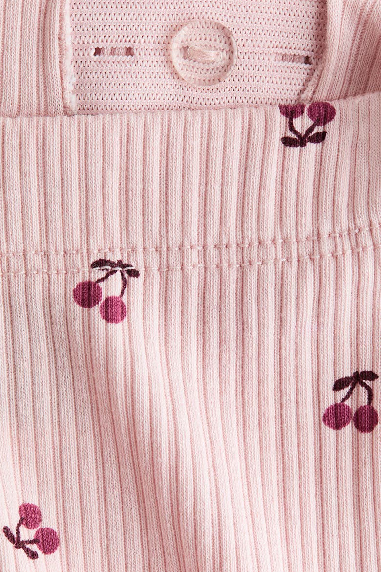3-Piece Printed Cotton Set, Alternate, color, Light pink/cherries