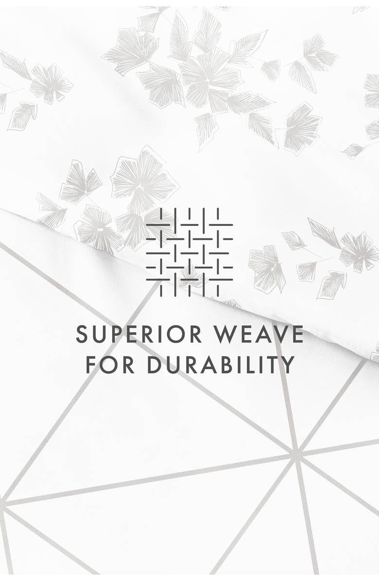 HOMESPUN Home Spun Premium Ultra Soft Edgy Flowers Pattern 3-Piece Reversible Duvet Cover Set, Alternate, color, Gray