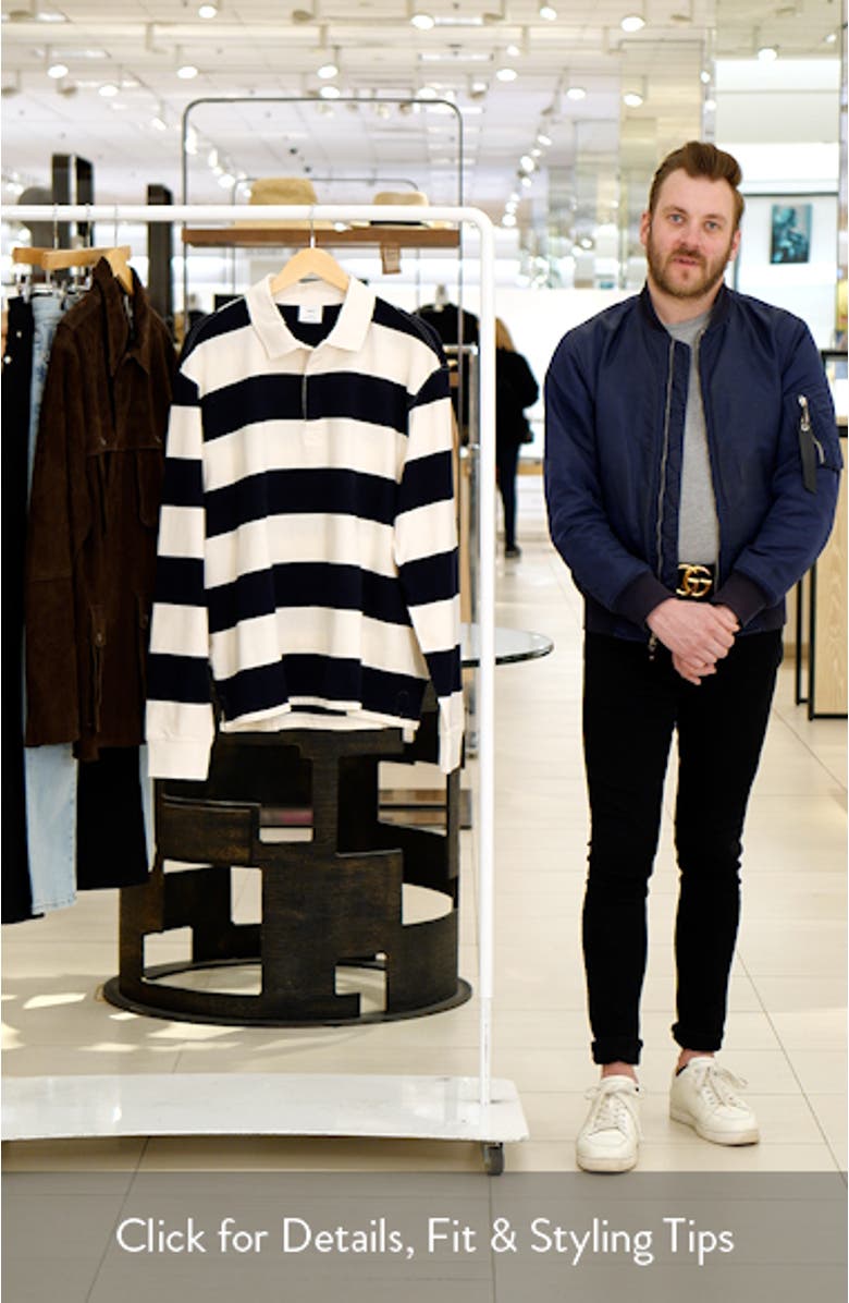 Stripe Long Sleeve Rugby Shirt, sales video thumbnail