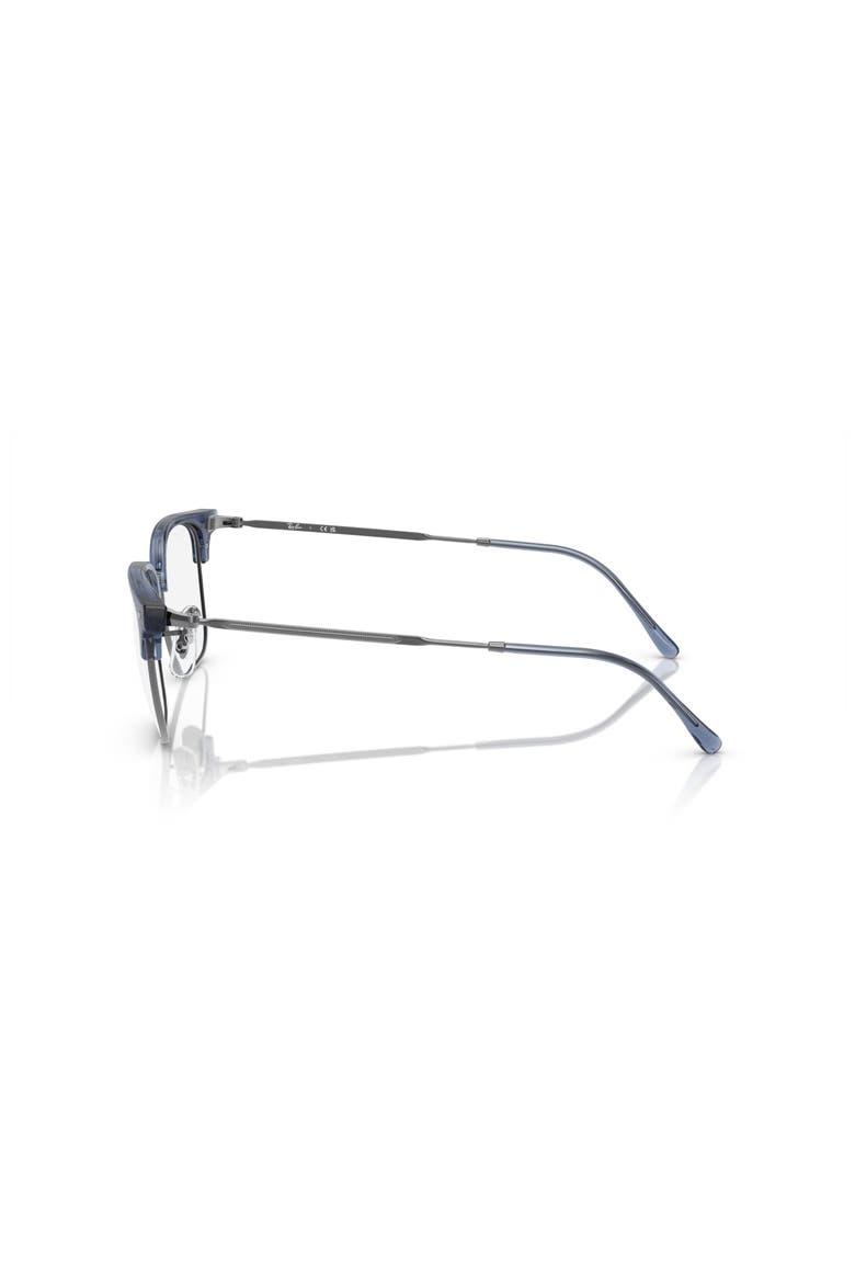 51mm Square optical glasses, Alternate, color, Blue