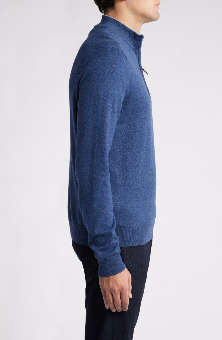 Scott Barber Cotton & Cashmere Quarter Zip Sweater, Alternate, color,