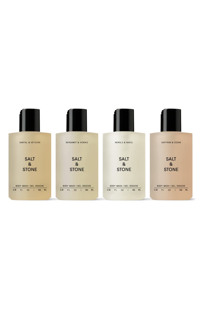 SALT & STONE Body Wash Discovery Set $56 Value, Main, color, 
