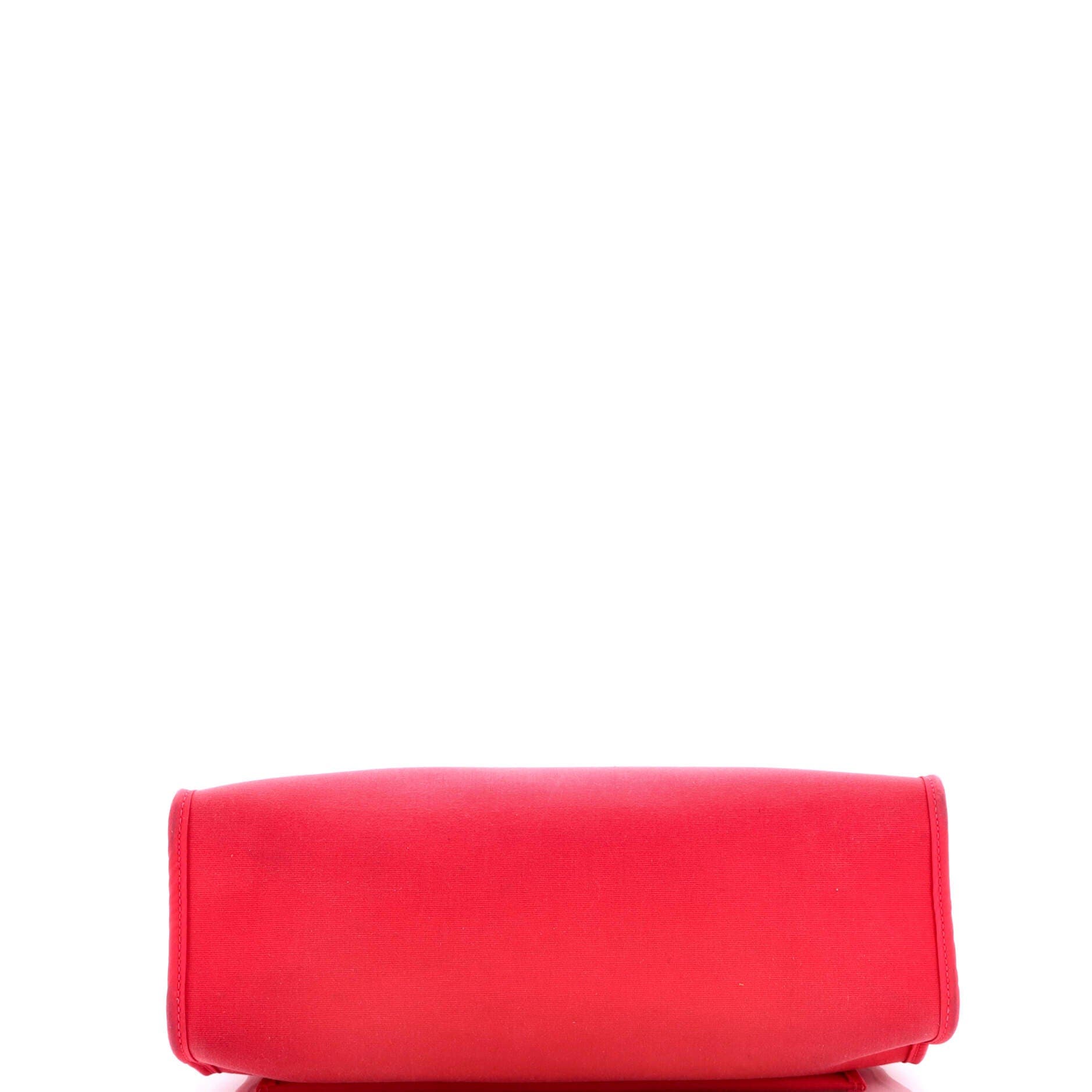 Pre-Owned Hermes Herbag Zip Leather and Toile 31, Alternate, color, Rose Extreme