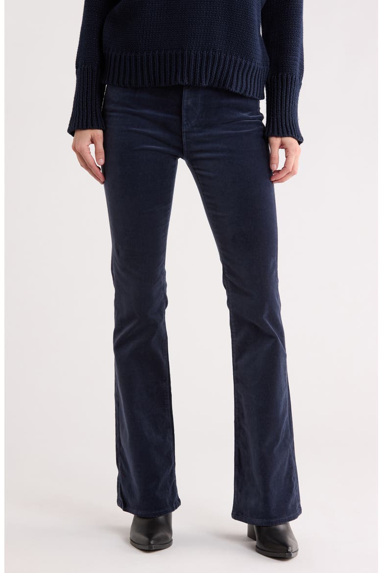 Farrah Velvet Bootcut Pants, Main, color, BLUE EXPRESS