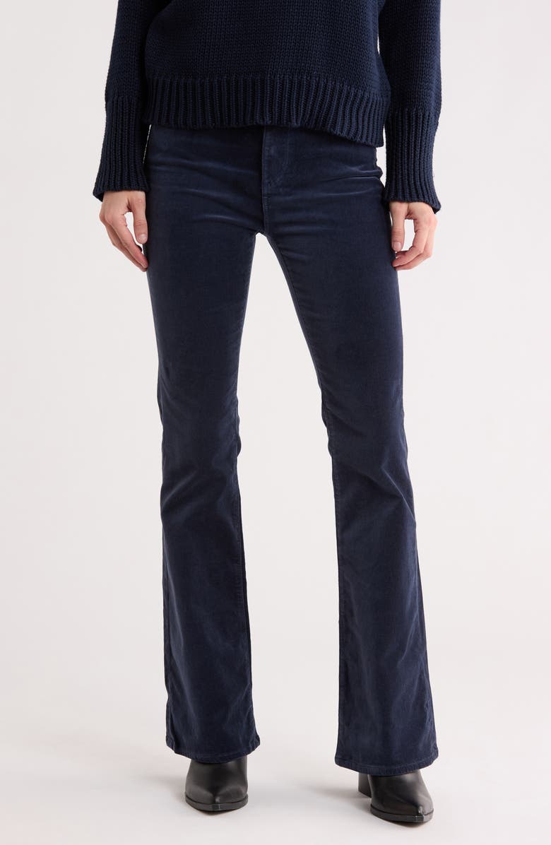 AG Farrah Velvet Bootcut Pants, Main, color, Blue Express