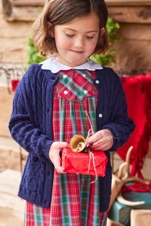 Little English Kids' Fallon Dress In Highlands Tartan