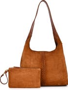 OLD TREND Hydrangea Medium Vintage Ombre Hobo Bag