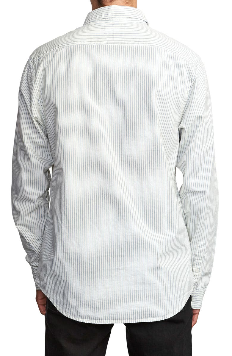 RVCA Hi-Grade Pinstripe Button-Up Shirt, Alternate, color, 