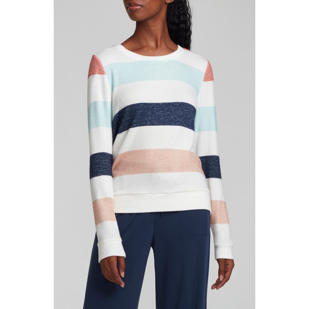 Andrew Marc Stripe Hachi Sweater In Multi