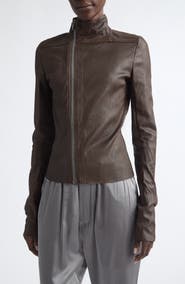 Rick Owens Gary Leather Moto Jacket