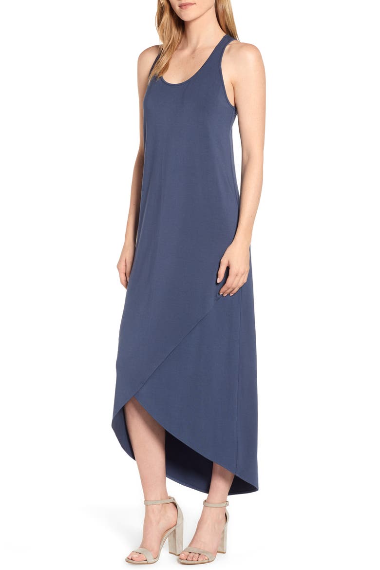 Ease Maxi Dress, Main, color, INDIGO SEA