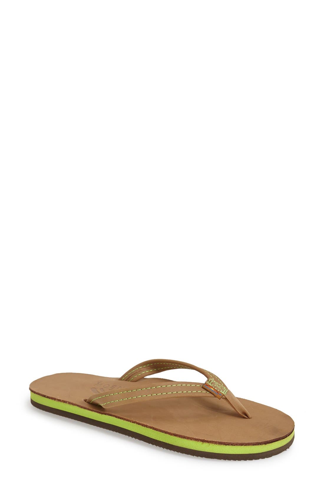 Rainbow<sup>®</sup> Rainbow Double Layer Thong Sandal, Main, color, 