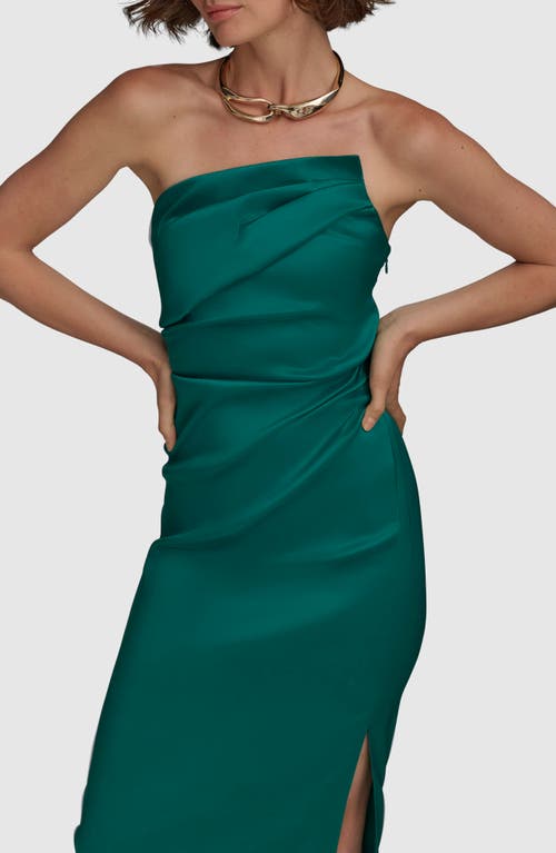 DONNA KARAN DONNA KARAN NEW YORK RUCHED STRAPLESS GOWN