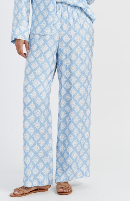 Chinti & Parker Sky-blue Laura Whitmore Paradise Trousers In Blue