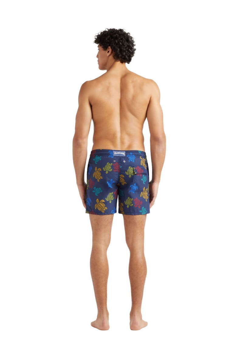 Men's Ronde Des Tortues Tricot Swim Shorts, Alternate, color, BLEU MARINE
