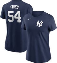 Nike Women's Nike Max Fried Navy New York Yankees Fuse Name & Number T-Shirt
