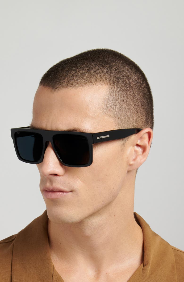 BOSS 58mm Sunglasses, Alternate, color, Black/ Gyhc Gnsp Ar