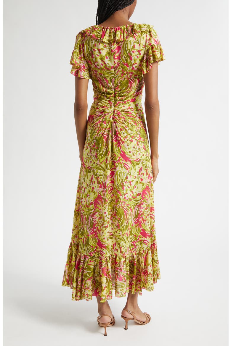 Daisy Swirl Ivey Floral Dress, Alternate, color, PINK AMETHYST MULTI