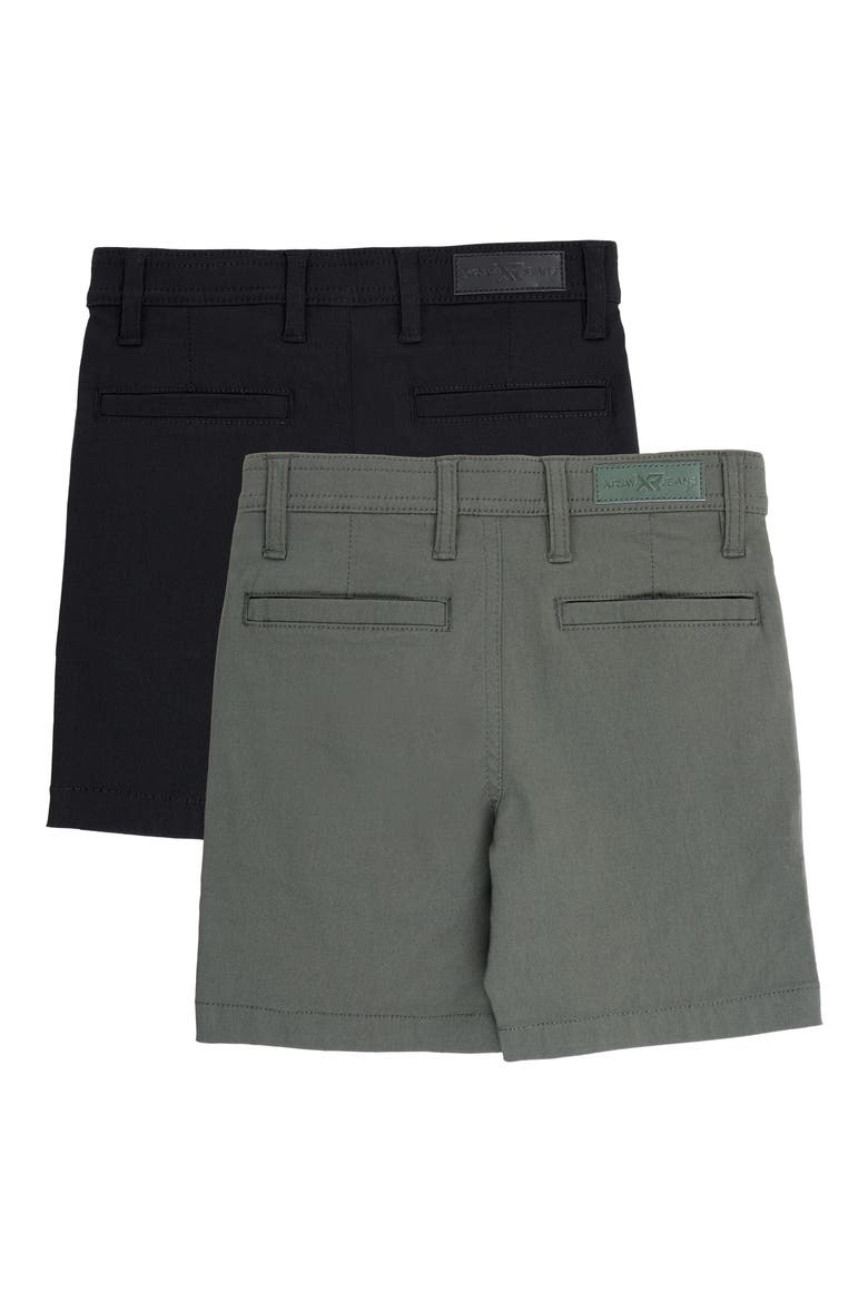 Kids' 2-Pack Flex Shorts, Alternate, color, BLACK/ OLIVE
