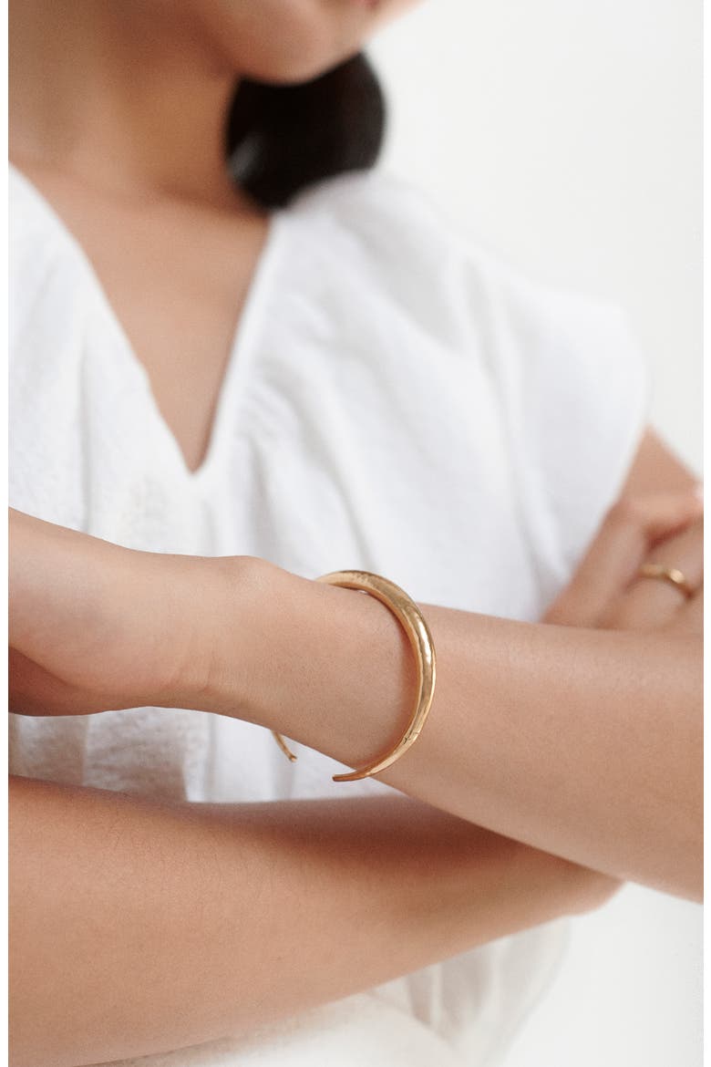 Deia Cuff Bracelet, Alternate, color, 18CT GOLD VERMEIL/ SS