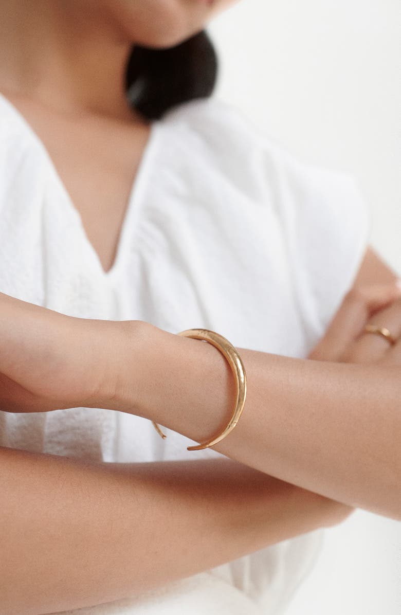 Monica Vinader Deia Cuff Bracelet, Alternate, color, 18Ct Gold Vermeil/ Ss