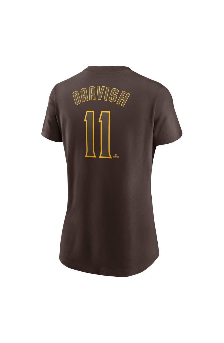 Nike Women's Nike Yu Darvish Brown San Diego Padres Fuse Name & Number T-Shirt, Alternate, color, Brown