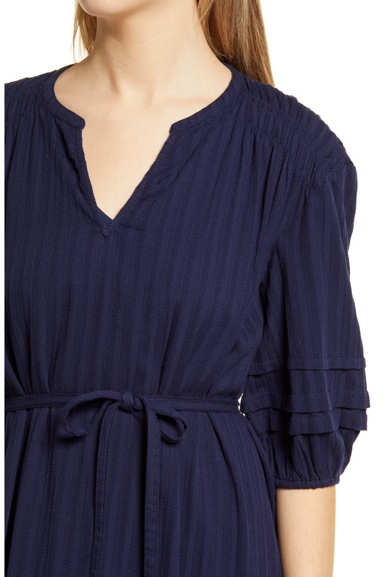 Vacation Cotton Midi Dress, Alternate, color, NAVY PEACOAT