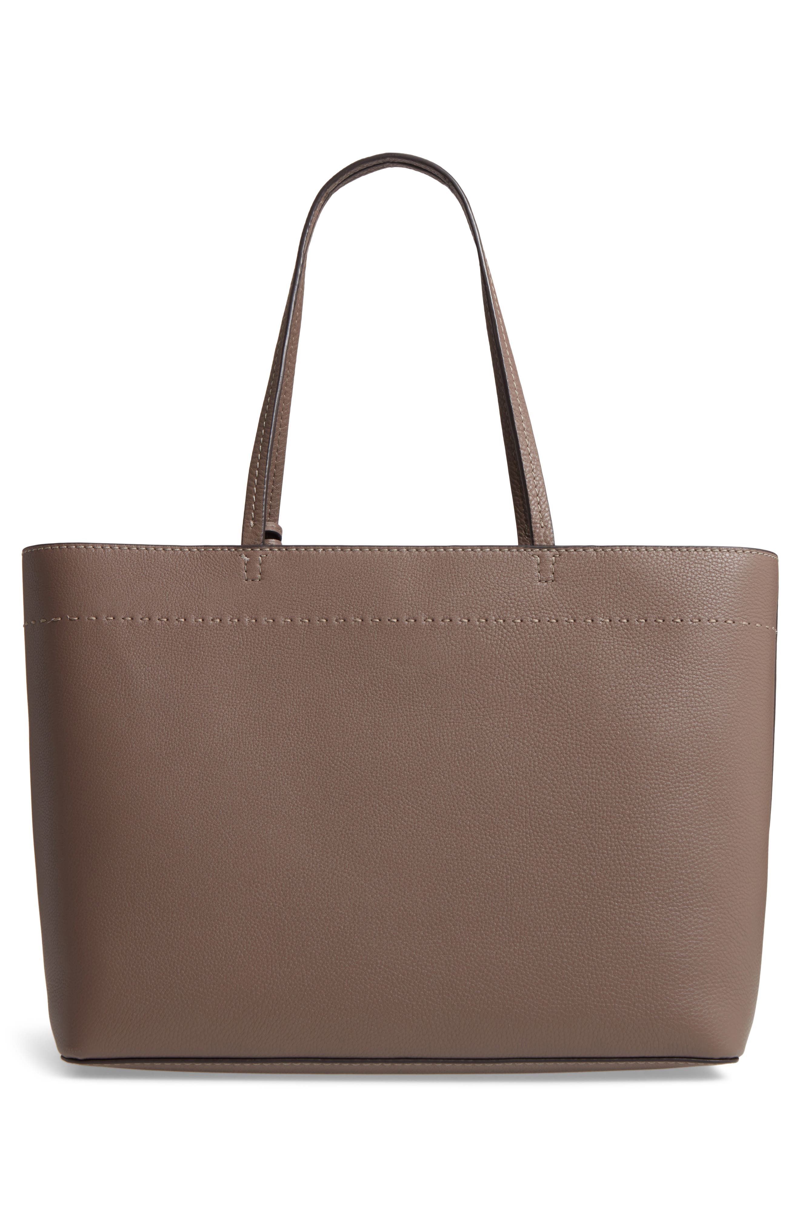 McGraw Leather Laptop Tote, Alternate, color, SILVER MAPLE/ MALACHITE