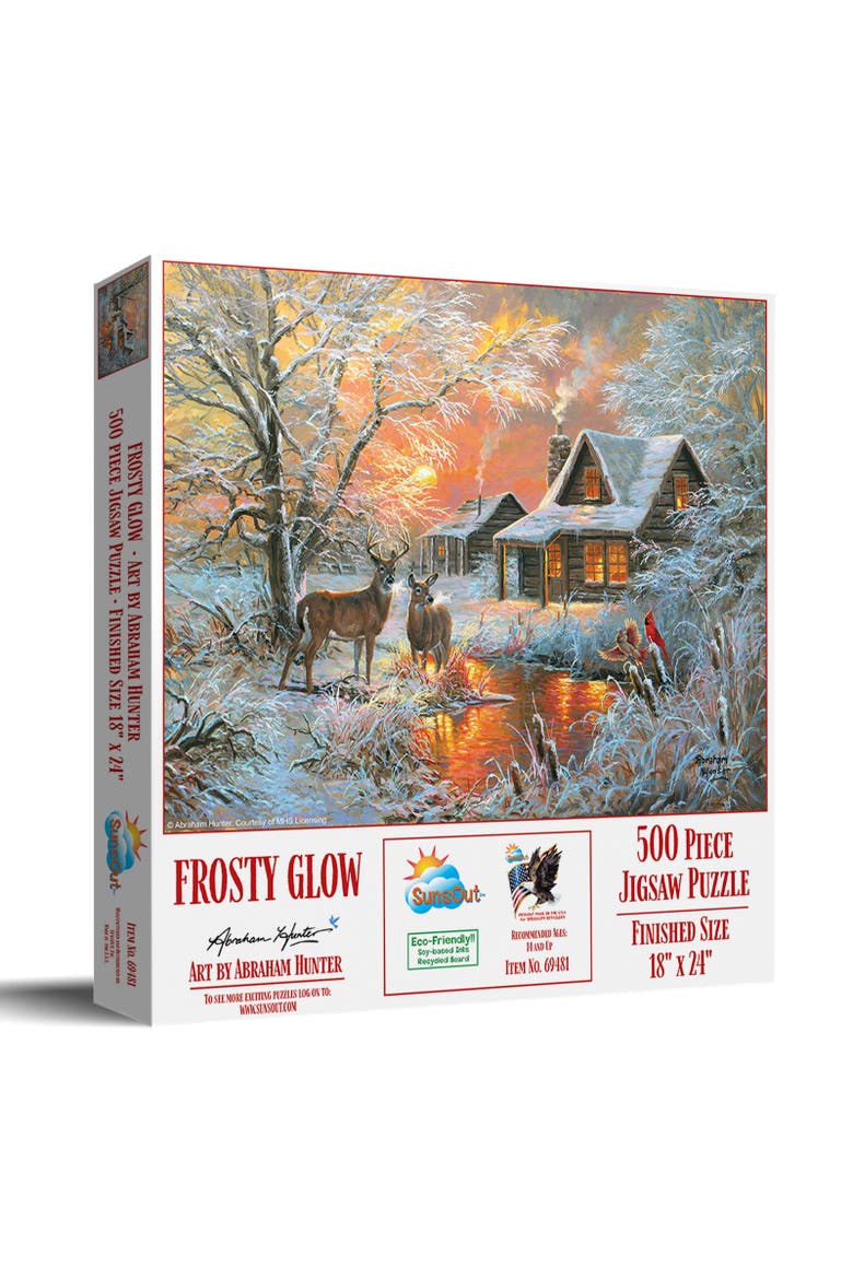 Frosty Glow 500 piece Jigsaw Puzzle for Adults, Main, color, Multicolor