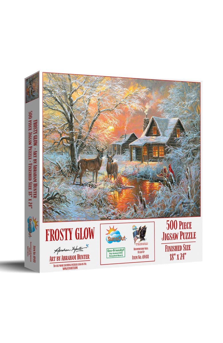 Sunsout Frosty Glow 500 piece Jigsaw Puzzle for Adults, Main, color, Multicolor