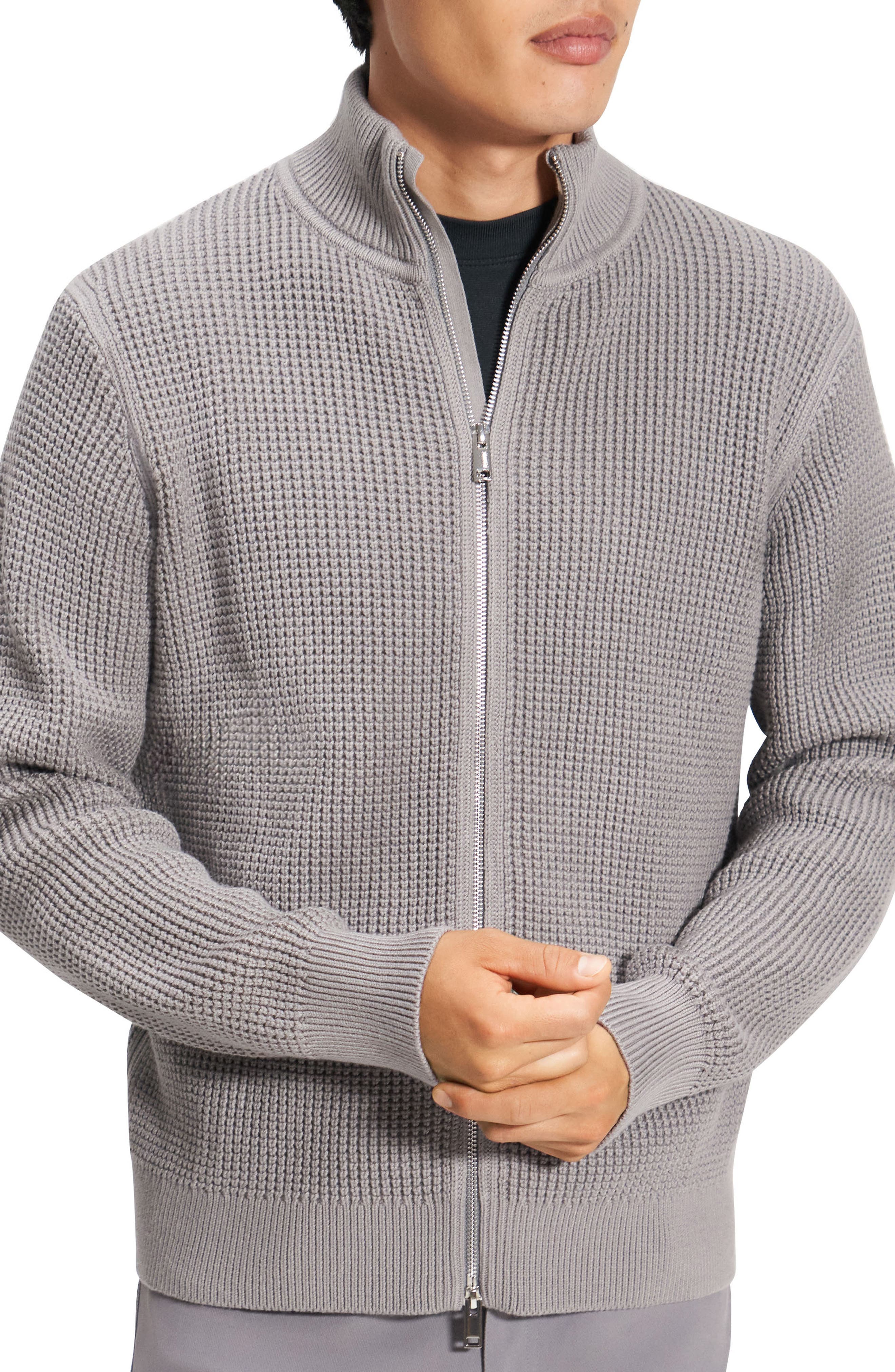 Theory Gary Front Zip Cardigan