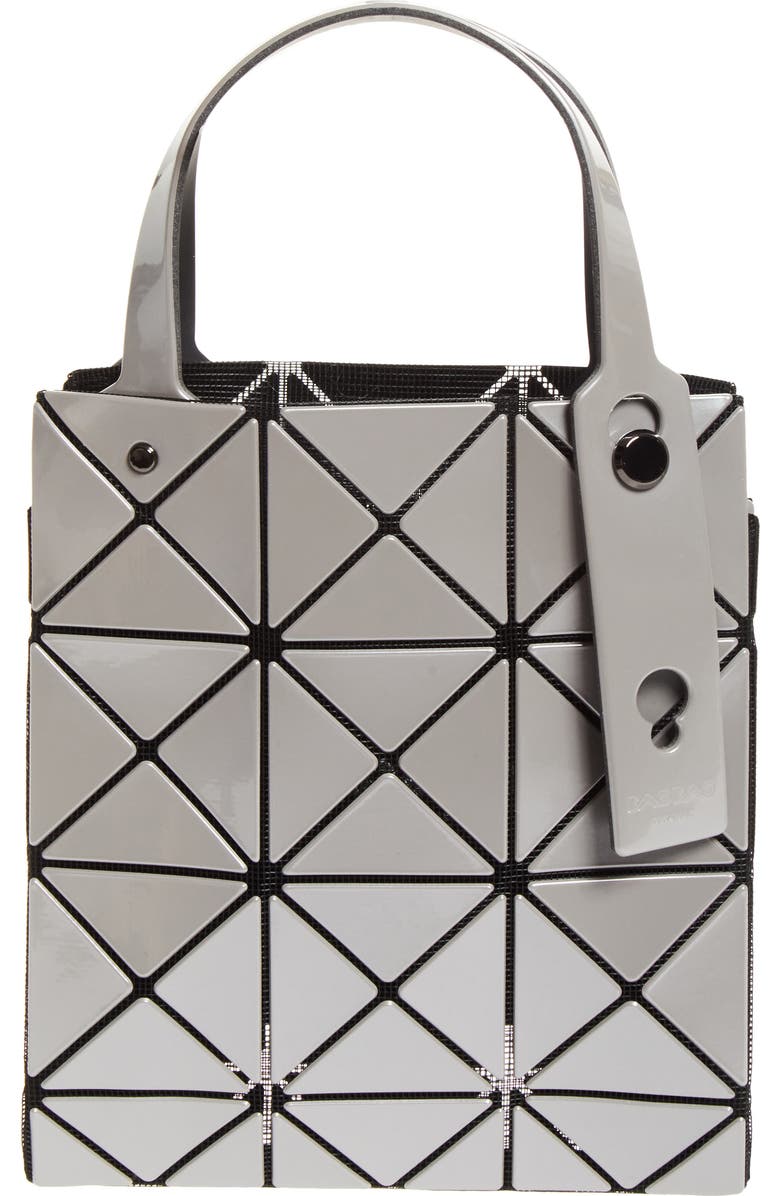 Bao Bao Issey Miyake Carat Top Handle Bag, Main, color, Gray