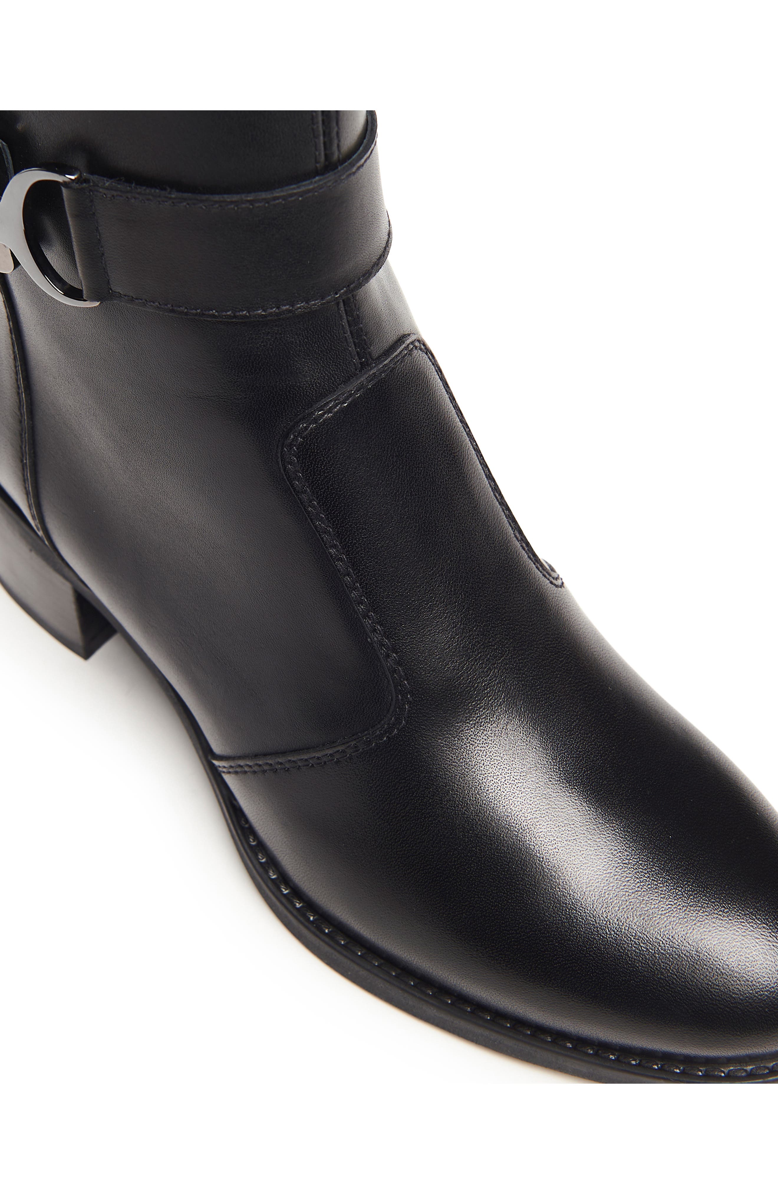 NeroGiardini Ankle Strap Bootie, Alternate, color, Black