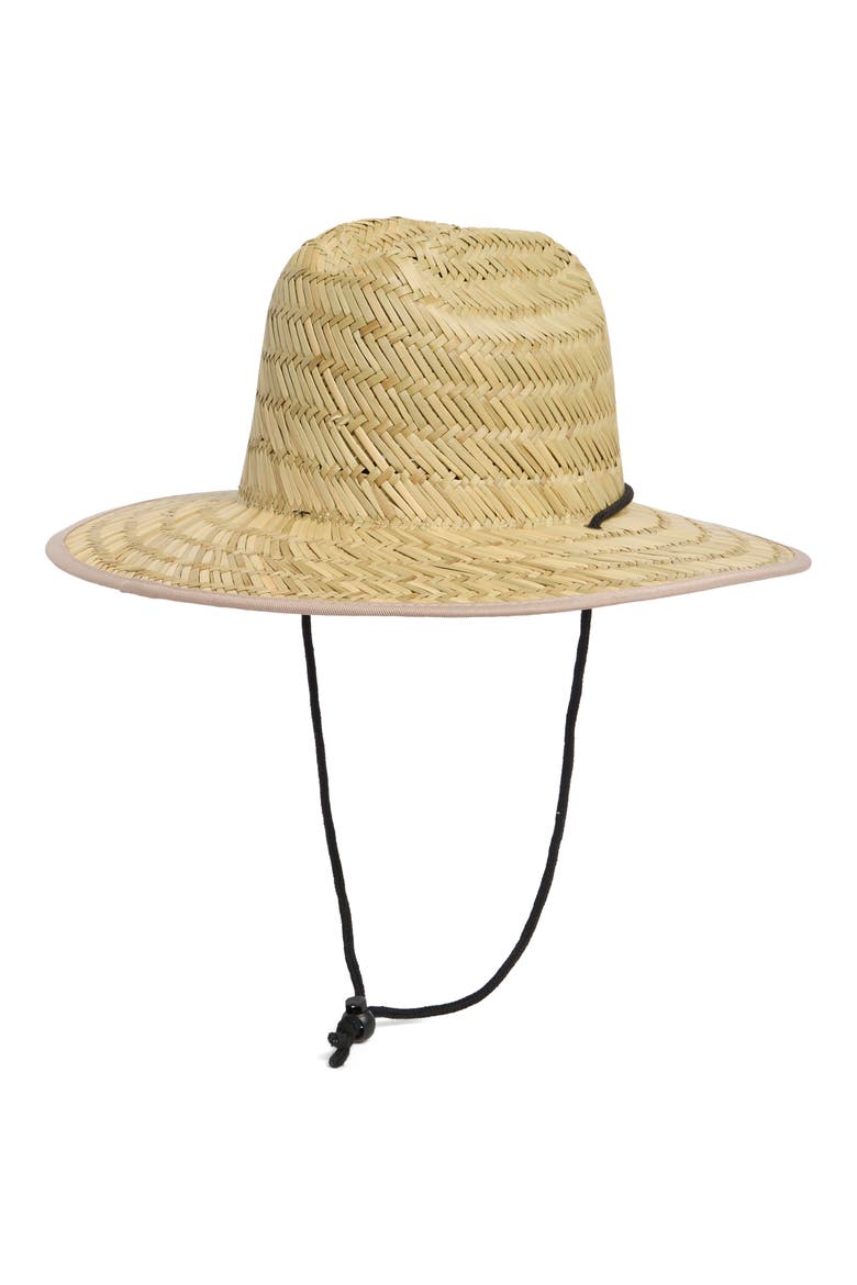 Bayside Straw Lifeguard Hat, Alternate, color, KHAKI