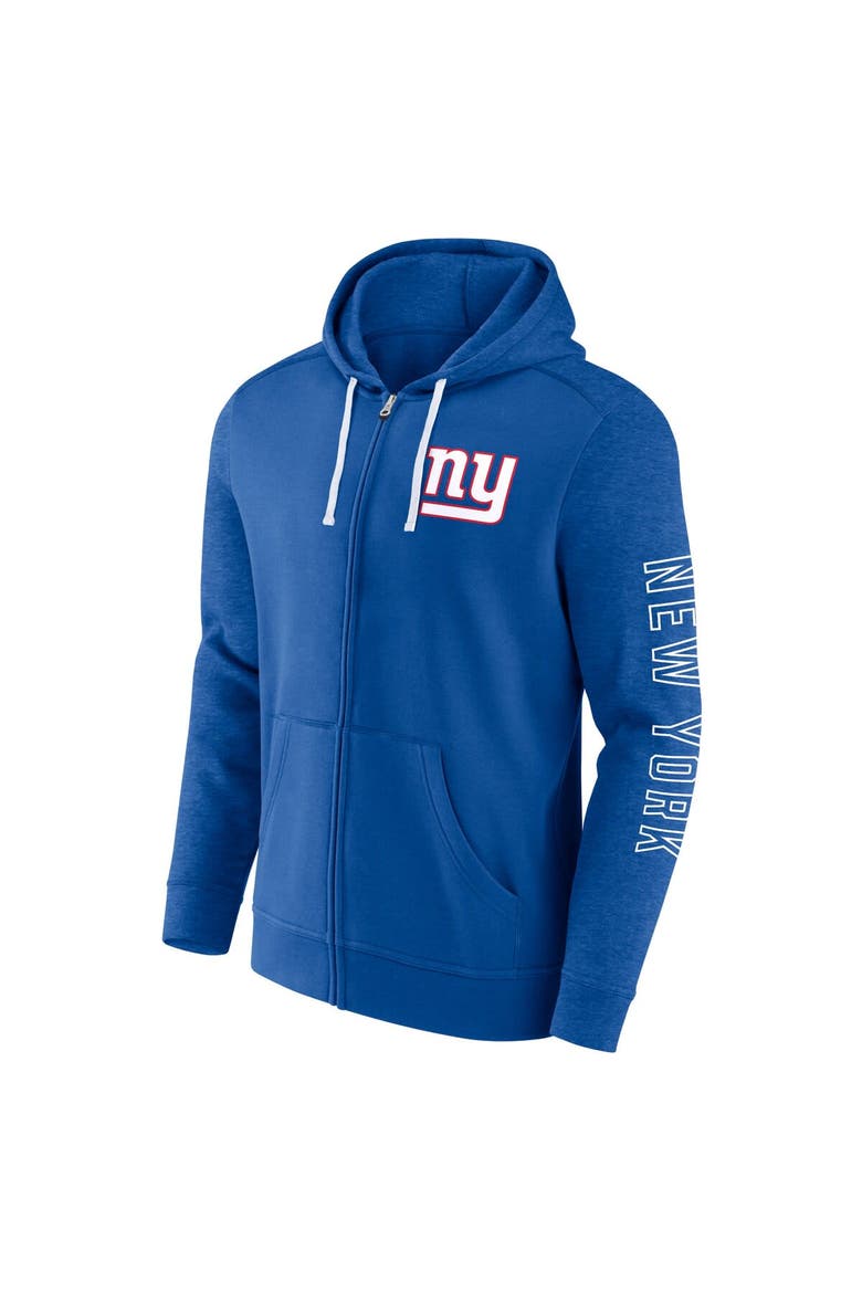 Men's Fanatics Branded  Royal New York Giants Offensive Lineup Hoodie Full-Zip Hoodie, Alternate, color, Royal