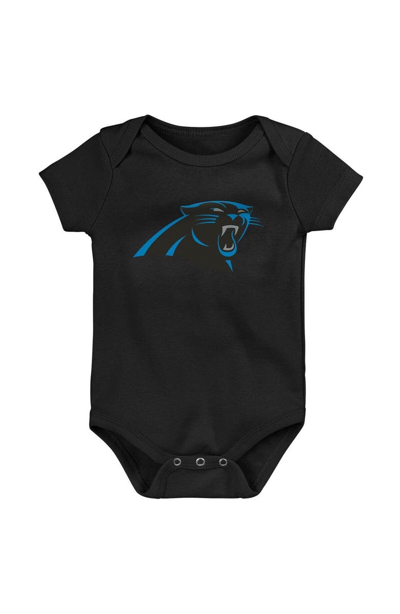 Outerstuff Infant Black/Blue/Heathered Gray Carolina Panthers 3-Pack Game On Bodysuit Set, Alternate, color, 