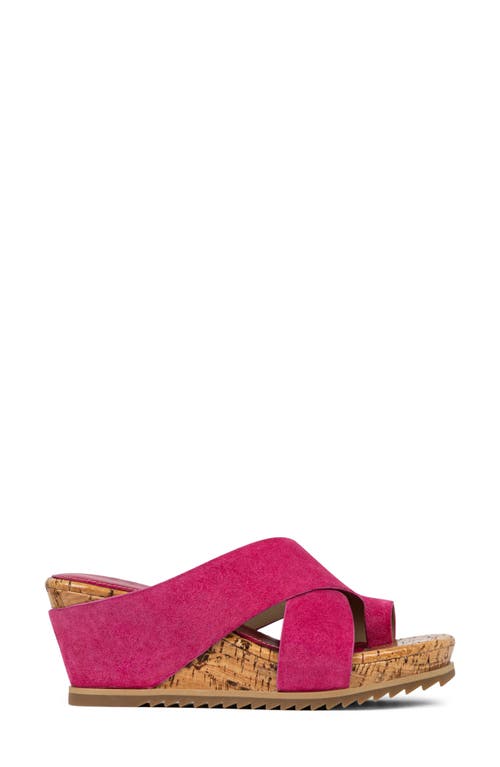 Donald Pliner Sisu Platform Wedge Sandal In Magenta