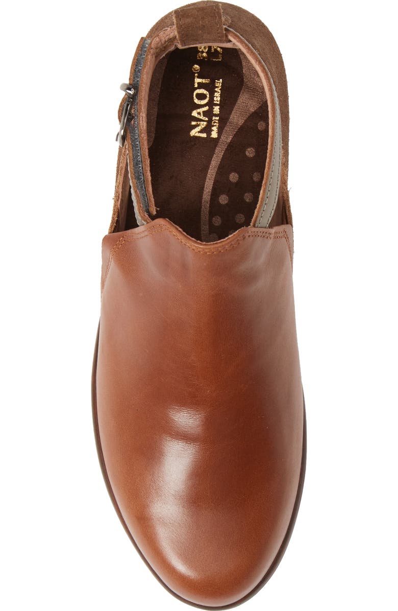 Naot Kamsin Colorblock Bootie, Alternate, color, Maple/ Antique/ Pewter Leather