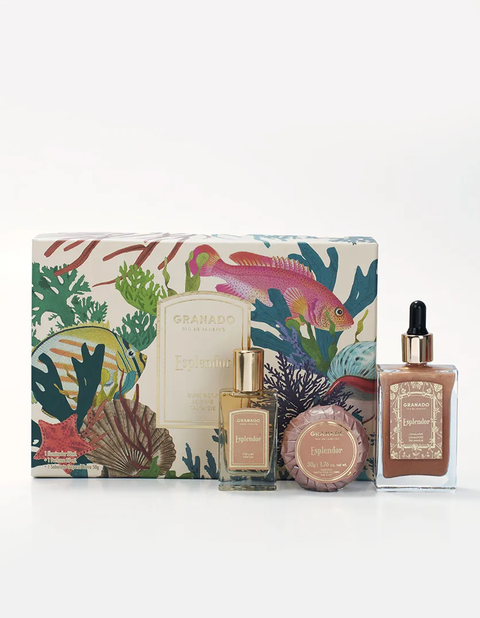 Esplendor Highlighter + Perfume + Bar Soap Kit