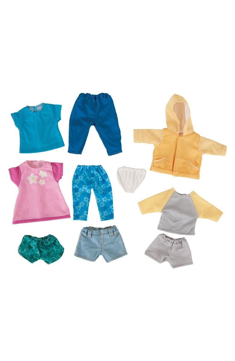 Kaplan Early Learning Company 13-Inch Doll Clothes, Main, color, Multicolored