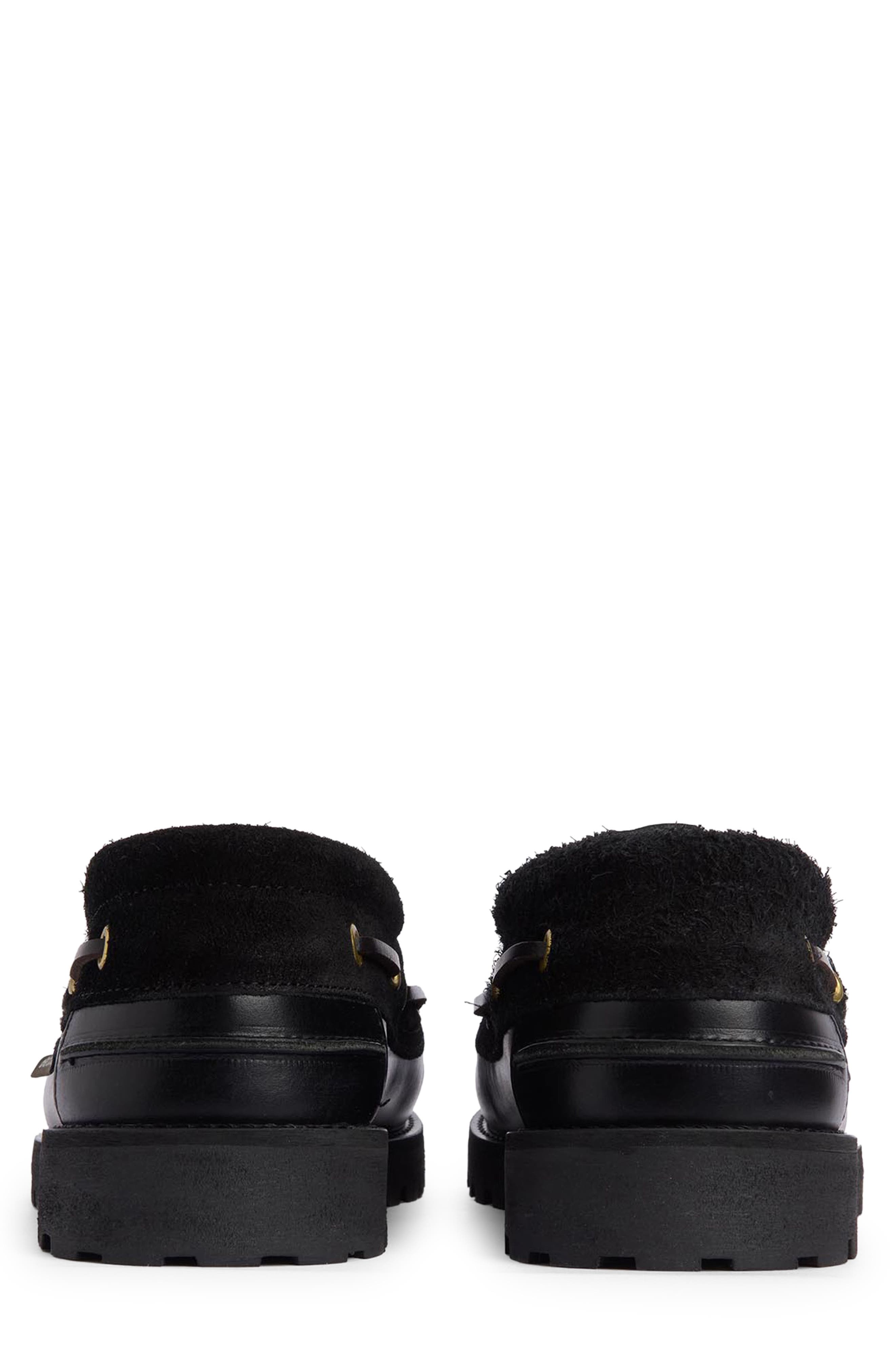 Barbour Deck Boat Shoe, Alternate, color, Black