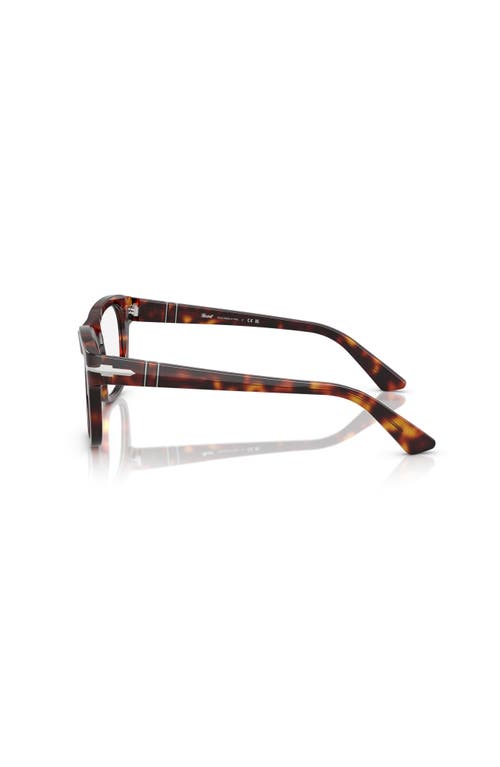 Persol 53mm Square Optical Glasses In Brown