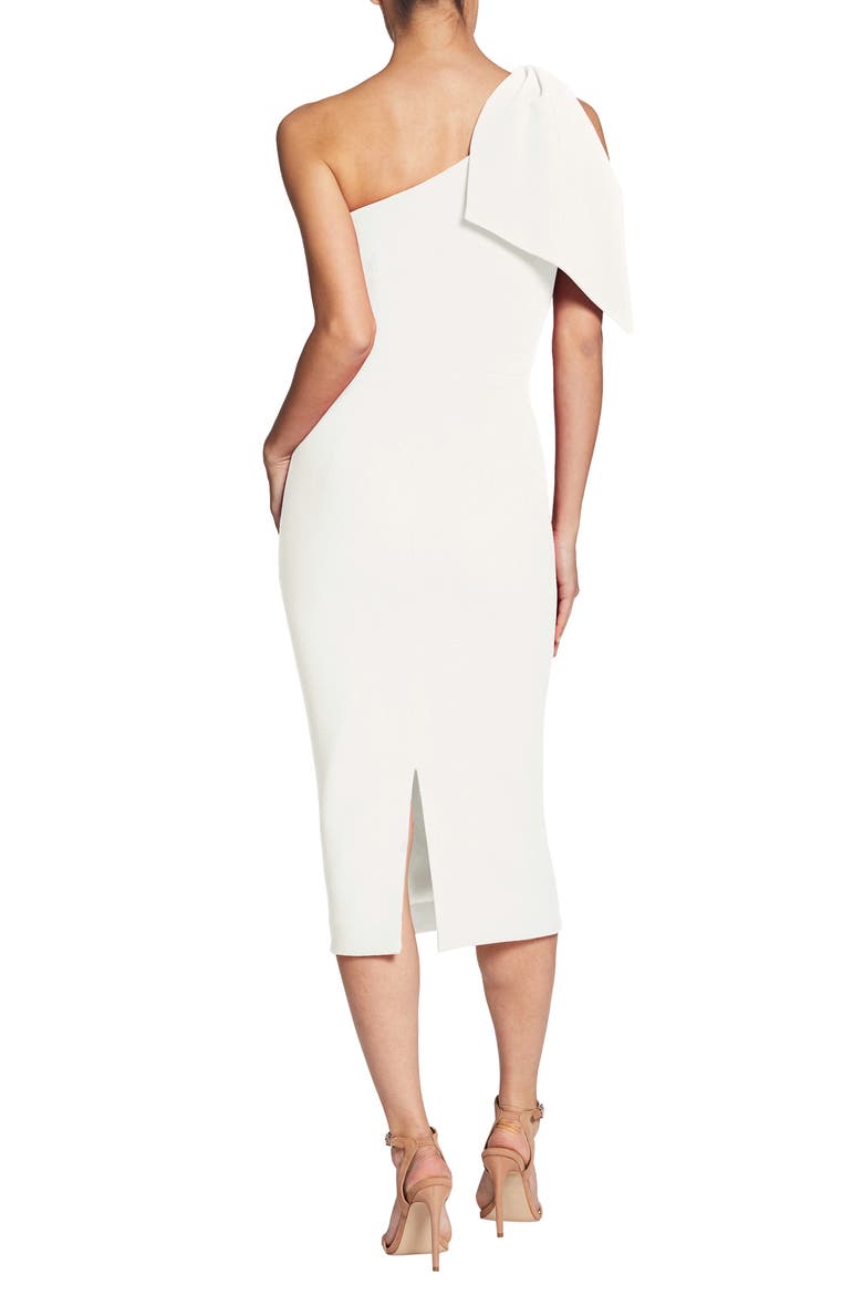 Tiffany One-Shoulder Midi Dress, Alternate, color, OFF WHITE