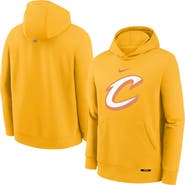Nike Youth Nike Yellow Cleveland Cavaliers 2025/26 City Edition Club Fleece Pullover Hoodie