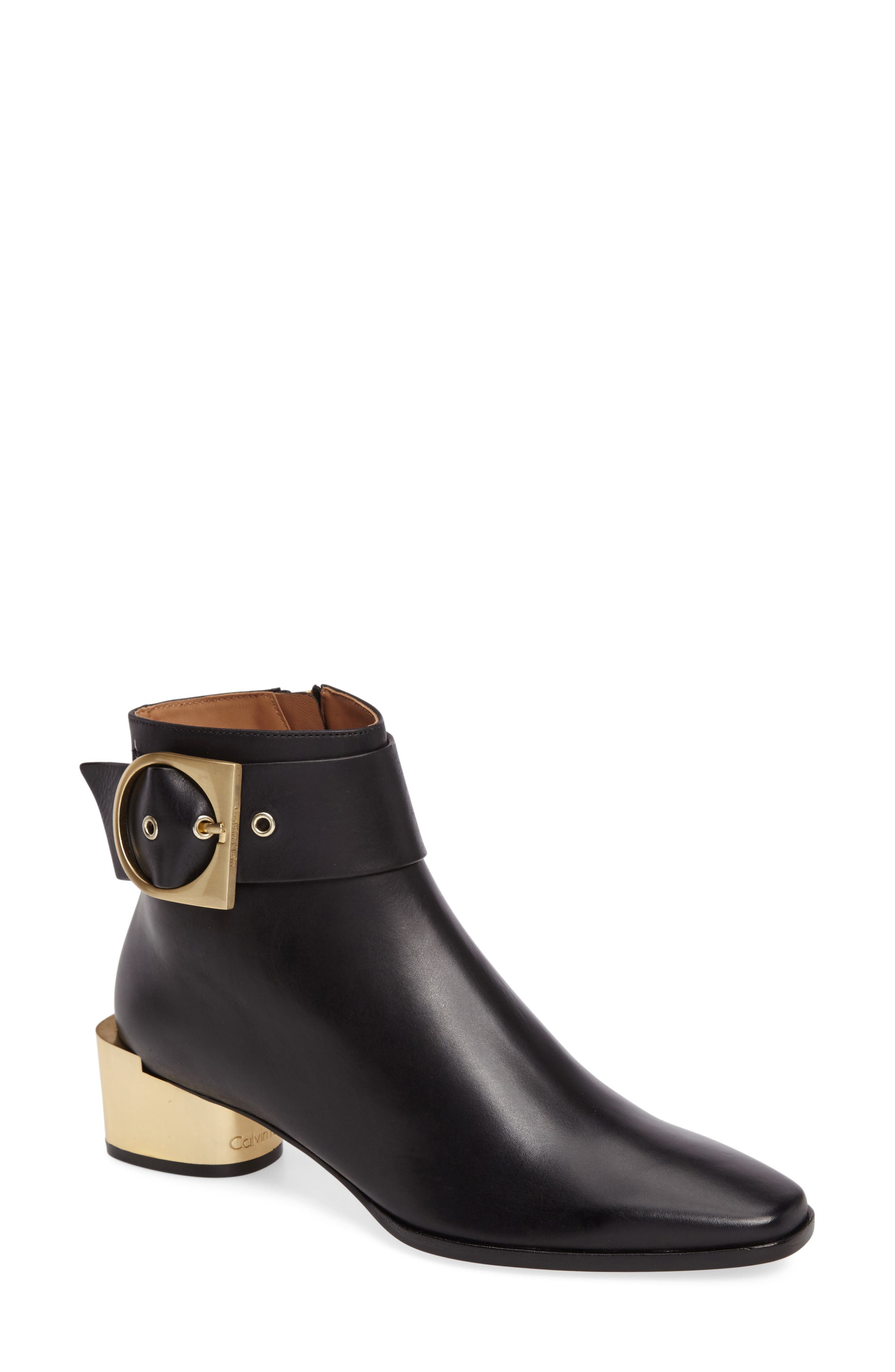 Calvin Klein Andrina Buckle Bootie, Main, color, 
