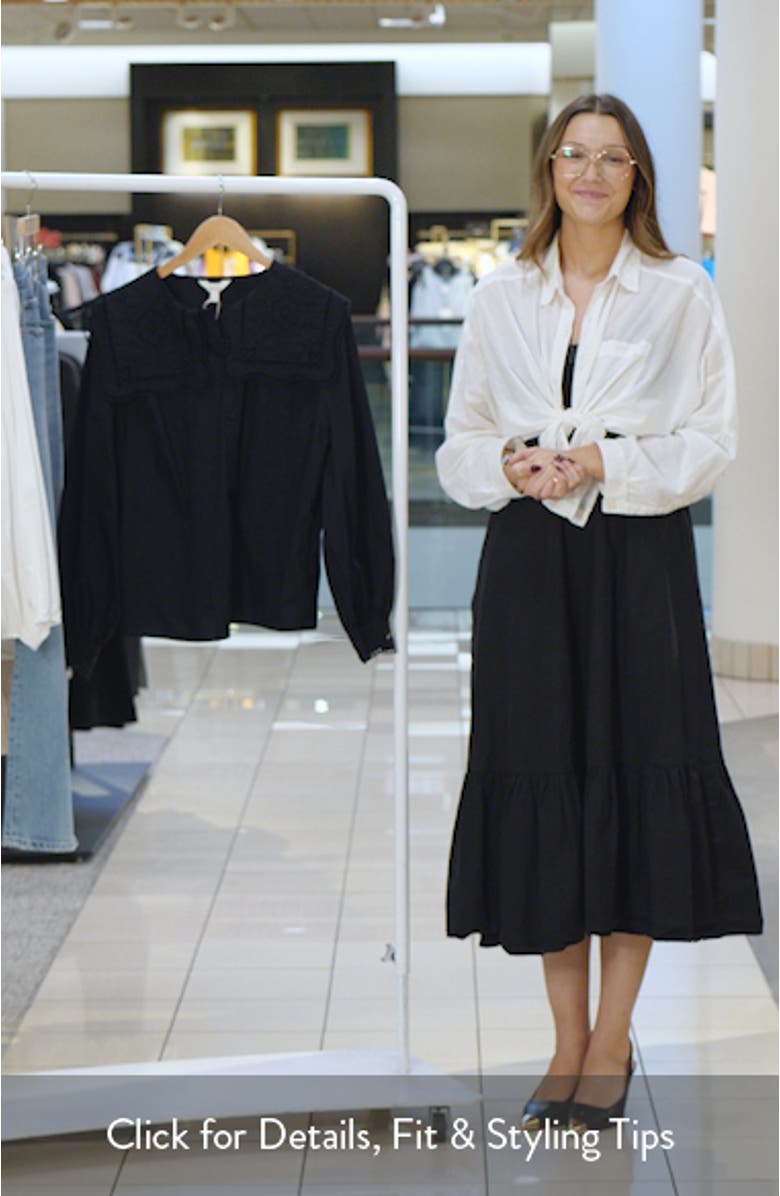 Broderie Collar Shirt, sales video thumbnail
